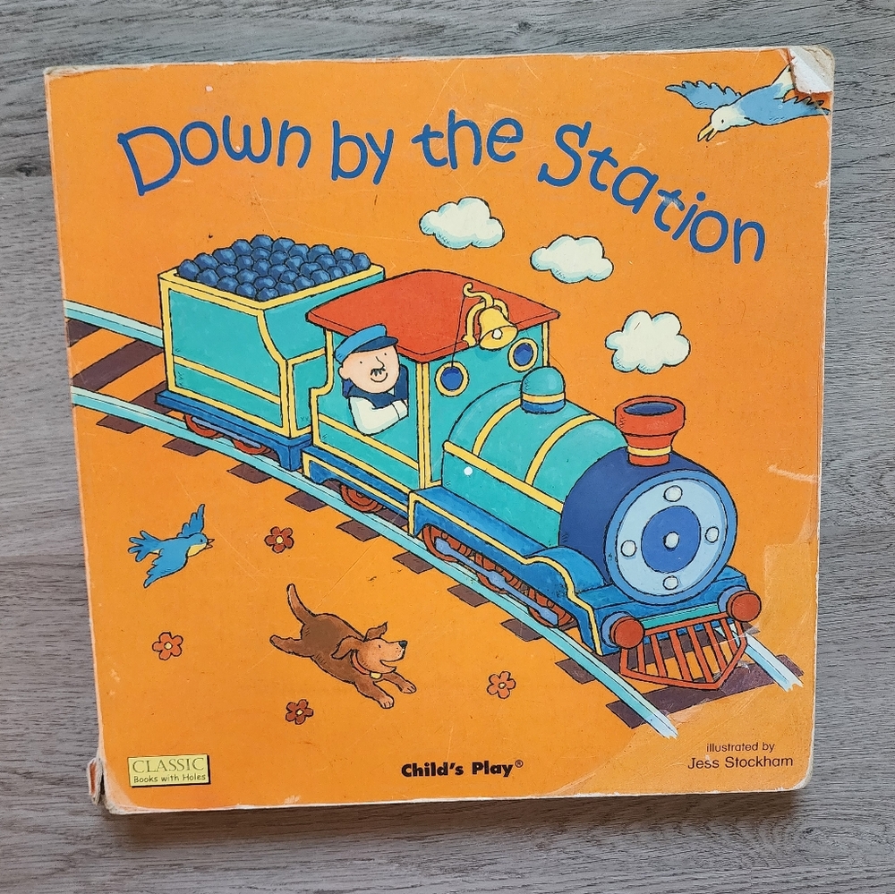 Down by the Station Vintage Classic Children's Illustrated Fiction Board Book